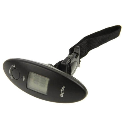 Luggage Weight Scale For Travel 40kg Capacity Easy To Use compact digital luggage scale with blue-backlit LCD and strap for suitcases backpacks