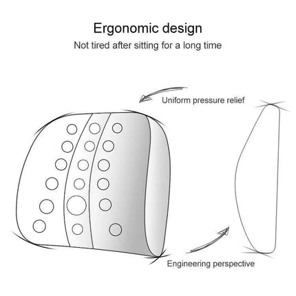 Lumbar Cushion For Office And Car Memory Foam Back Support ergonomic lumbar pillow with polyurethane foam core for office and car seats