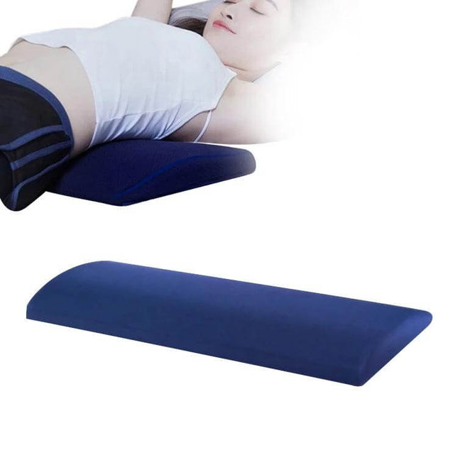Lumbar Support Pillow For Sleep During Pregnancy Blue - memory foam lumbar pillow for lower-back support during pregnancy, 56x26x5cm, removable cover