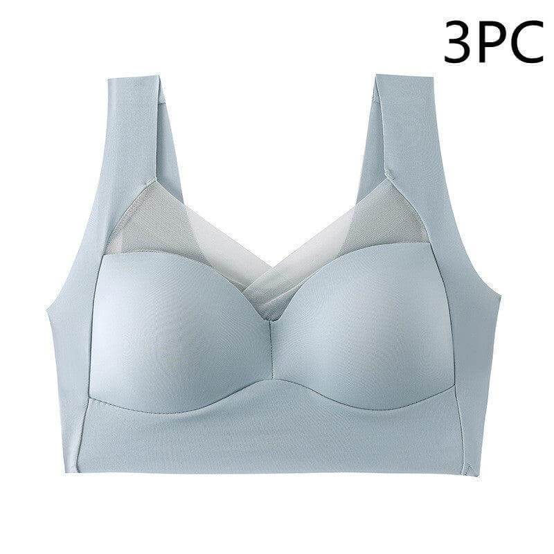 Luxe Lace-Back Seamless Shaping Bra for Elegant Women