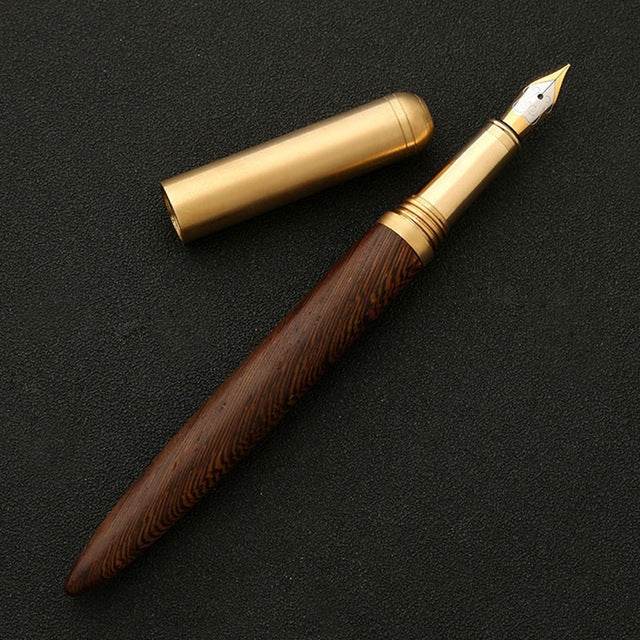 Luxury Wood Fountain Pen for School Office Writing Ink Pen 