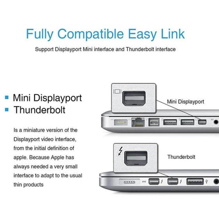 Mini DisplayPort to VGA Adapter Cable for Monitor Connections connecting laptop Mini DisplayPort/Thunderbolt to VGA monitor projector