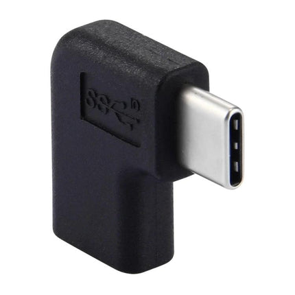 Elbow Adapter for Everyday Device Connections on the Go - right-angle USB Type-C female-to-male connector to reduce port strain and manage cords