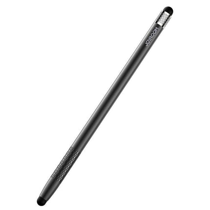 JOYROOM Universal Stylus Pen with Replaceable Silicone Tips - slim black stylus for precise note-taking, sketching, and gaming on phones and tablets