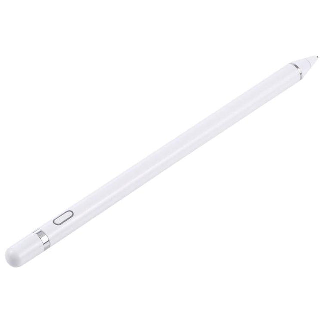 Universal Active Capacitive Stylus Pen for Touch Screens - slim white high-sensitivity stylus for Android, iOS, Windows tablets and phones