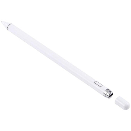 Universal Active Capacitive Stylus Pen for Touch Screens - slim white high-sensitivity stylus for Android iOS Windows sketching and note-taking