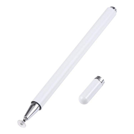 Universal Silicone Disc Nib Stylus Pen with Magnetic Cap white stylus with removable magnetic cap for touchscreen drawing and precision input