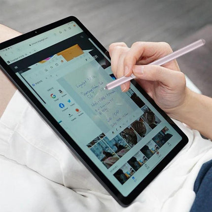 Sleek Stylus Pen for Writing and Annotating on Samsung Galaxy Tab S6 being used to take notes and annotate documents on the tablet