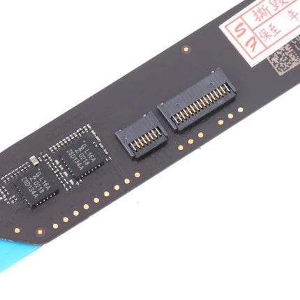 Replacement Connector for Maintaining MacBook Air Daily Use - close-up of 13-inch A2337 2020 keyboard connector and PCB