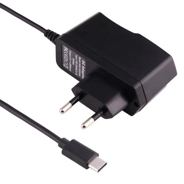 USB-C Charger with EU, UK, and AU Plugs for Smartphones and Tablets
