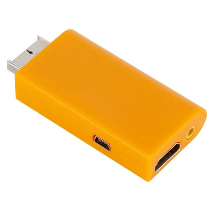 USB HDMI Converter for PS1 and PS2 Games to 1080P Output - orange USB to HDMI adapter for connecting PS1/PS2 to modern TVs