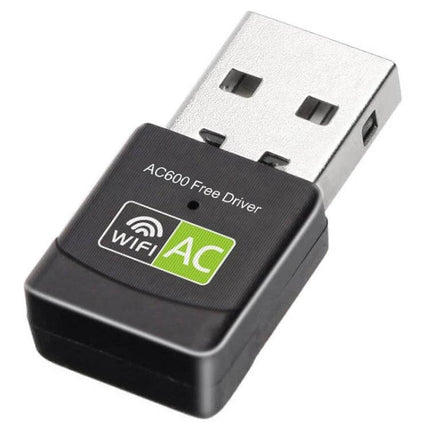 Dual-Band Wireless USB Adapter for Home Network Connectivity AC600 WiFi USB dongle for laptops and desktops, 2.4GHz/5GHz