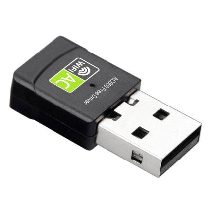 Dual-Band Wireless USB Adapter for Home Network Connectivity black compact USB WiFi dongle for laptops and desktops
