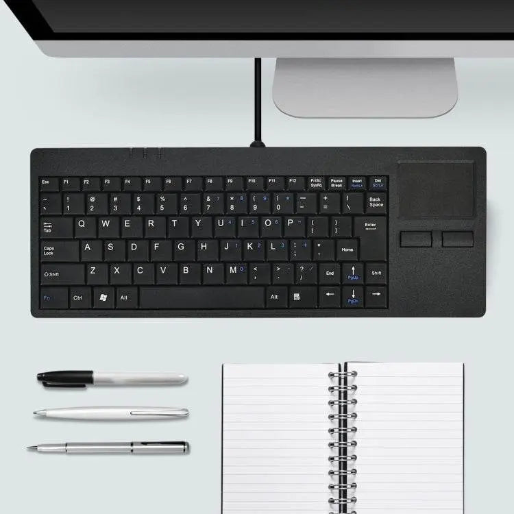 MC-818 82 Keys Touch-pad Ultra-thin Wired Keyboard Design