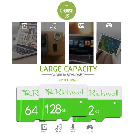 Richwell 32GB Class 10 Micro SD Card for Cameras and Devices