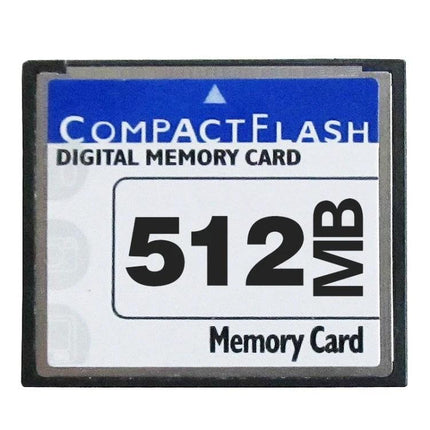 Compact Flash Card with 512MB Storage for Digital Devices - 512MB compact flash memory card for cameras and industrial tools