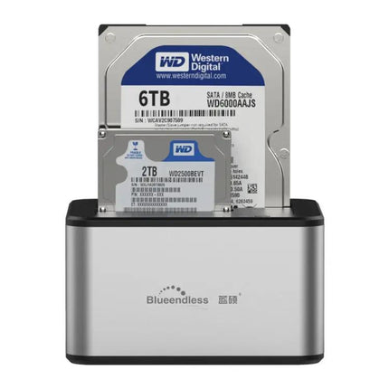 Blueendless 2-Bay Hard Drive Dock for Secure Data Cloning