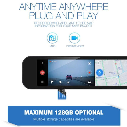 STICKDRIVE 32GB Blue Micro SD Card for Smartphones and Devices inserted in car dashcam for map and driving video recording