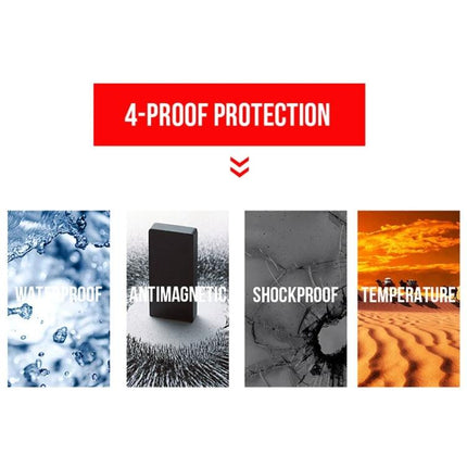 Microdata Red and Black 32GB Micro SD Card for Devices - 4-proof protection: waterproof, anti‑magnetic, shockproof, temperature resistant