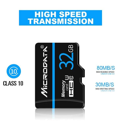 Microdata 32GB Micro SD Memory Card for Smartphones and Devices high speed Class 10 storage for photos videos and apps