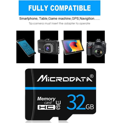 Microdata 32GB Micro SD Memory Card for Smartphones and Devices - compatible micro SD card for photos, videos and apps