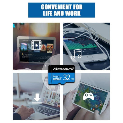 Microdata 16GB Micro SD Card for Phones and Cameras - 16GB micro SD storing photos, videos, music and apps, plug-and-play expansion for phones and cameras