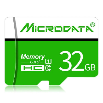 Microdata 32GB Micro SD Memory Card for Smartphones and Tablets - green 32GB micro SD card for photos, videos and apps