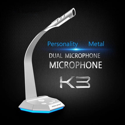 Compact USB Microphone for Everyday Online Communication and Recording - sleek desktop gooseneck USB mic for clear meetings and recordings
