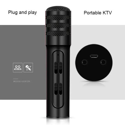 Compact Microphone for Home Karaoke and Daily Singing Practice