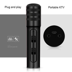 BGN-C7 Portable Dual Mobile Karaoke Microphone with Built-in Sound Card for Live Singing