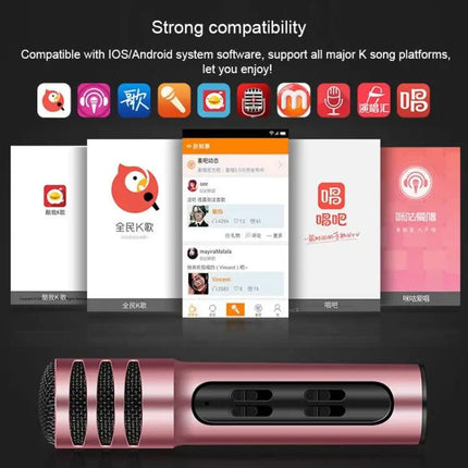 Compact Microphone for Home Karaoke and Daily Singing Practice