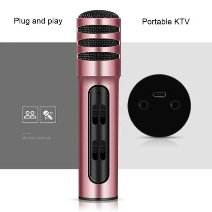 Compact Microphone for Home Karaoke and Daily Singing Practice