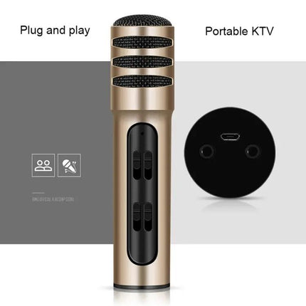 Compact Microphone for Home Karaoke and Daily Singing Practice