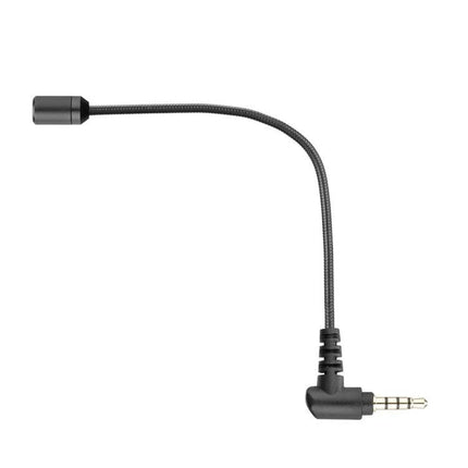 BOYA Microphone for Daily Smartphone Recording and Vlogging - compact omnidirectional external mic with right-angle 3.5mm plug for vlogging and voiceovers