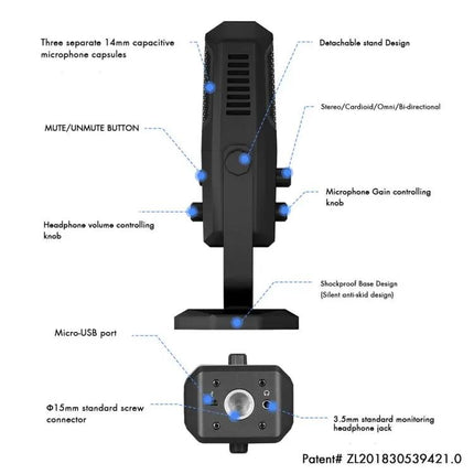 Yanmai Condenser Microphone for Everyday Home Recordings
