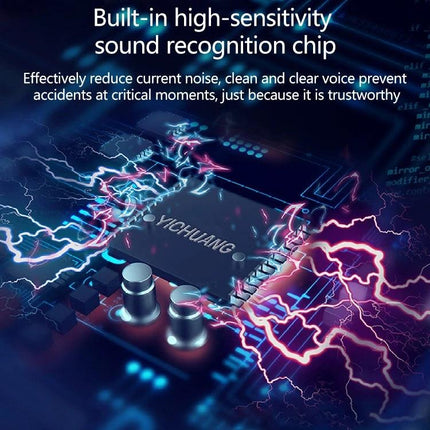 Enhance Daily Recordings with YICHUANG Lavalier Microphone showing built-in high-sensitivity sound recognition chip graphic