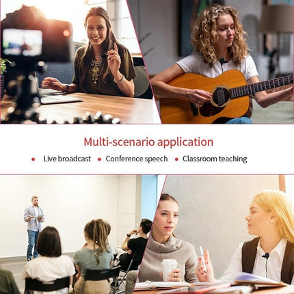 Enhance Daily Recordings with YICHUANG Lavalier Microphone clipped on clothing for vlogging, interviews, meetings, and teaching