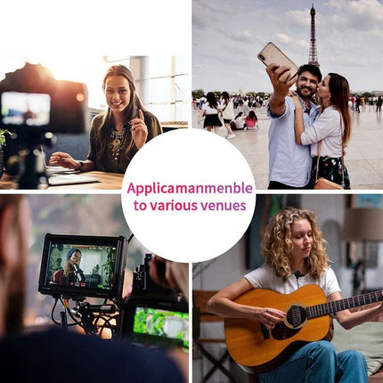 Enhance Daily Recordings with YICHUANG Lavalier Microphone clipped on clothing for vlogging, interviews, meetings and hands-free audio capture