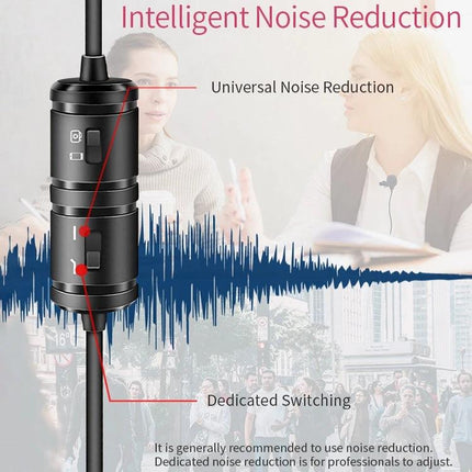 Enhance Daily Recordings with YICHUANG Lavalier Microphone — compact clip-on mic with intelligent noise reduction for vlogging, meetings, and interviews