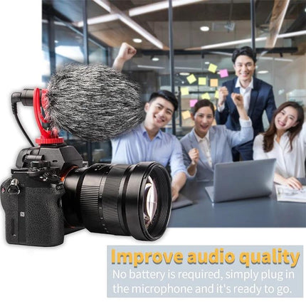 YICHUANG Microphone for Clear Daily Conversations at Home — compact noise‑reducing mic shown on camera for clearer video calls and meetings