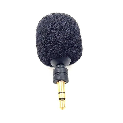 Microphone for Everyday Phone Calls and Voice Recordings - compact foam-capped 3.5mm plug mic for clearer mobile calls and voice memos
