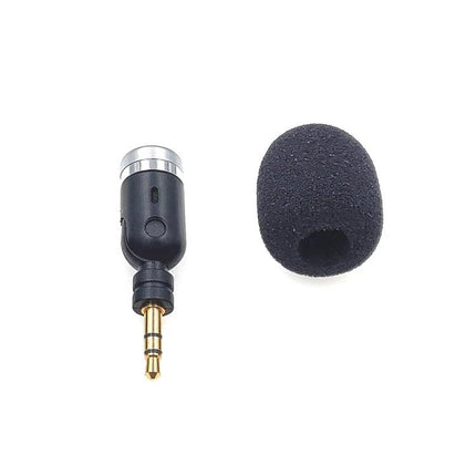 Microphone for Everyday Phone Calls and Voice Recordings - compact 3.5mm lavalier-style mic with foam windscreen for clearer mobile, tablet, and laptop audio