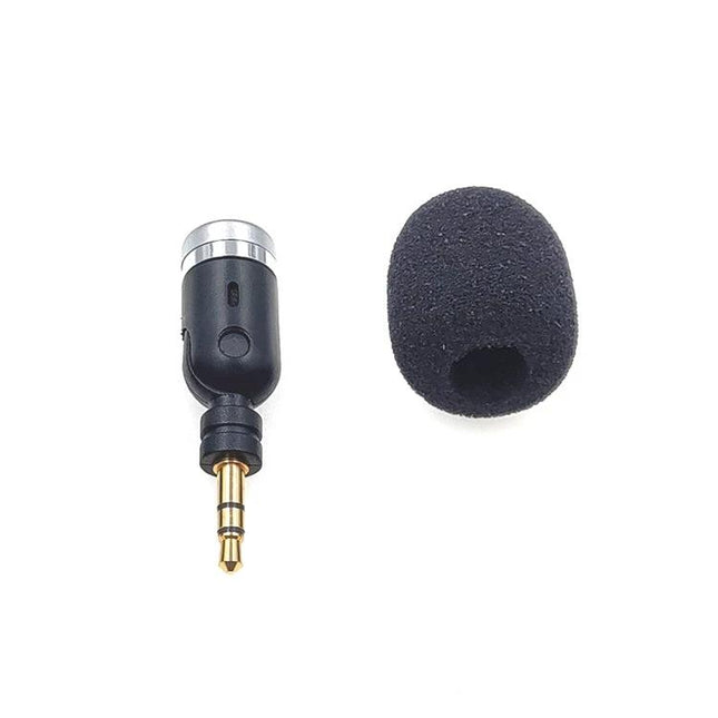 Microphone for Everyday Phone Calls and Voice Recordings - compact 3.5mm lavalier-style mic with foam windscreen for clearer mobile, tablet, and laptop audio