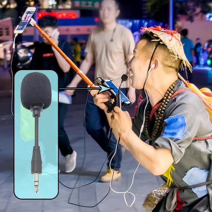 Handheld Microphone for Tours and Outdoor Activities - unidirectional mic clipped to guide speaking over crowd, reduces wind and background noise