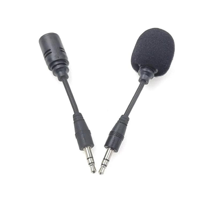 Straight Microphone for Tour Guides and Outdoor Use – unidirectional mic with foam windscreen and 3.5mm plugs for megaphones and mobile devices