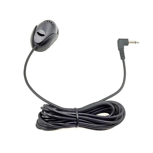 Bluetooth Microphone for Car Hands-Free Calls During Commutes - omnidirectional car clip-on mic with long cable and right-angle 3.5mm plug