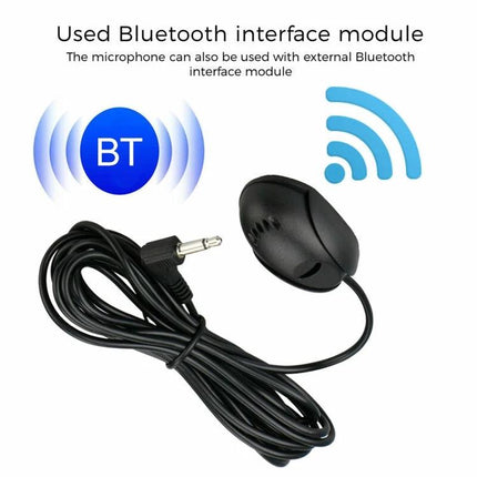 Bluetooth Microphone for Car Hands-Free Calls During Commutes wired omnidirectional mic for safer driving and clear speech