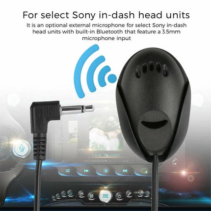 Bluetooth Microphone for Car Hands-Free Calls During Commutes — omnidirectional car mic with 3.5mm plug for safer in-dash hands-free calls