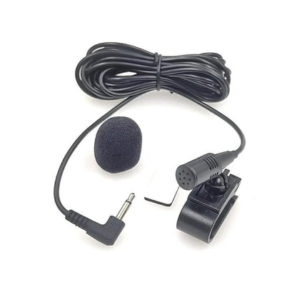 Handy Clip-On Microphone for Daily Car Audio Needs - 3m cable, foam windscreen, swivel clip for clear in-car voice transmission