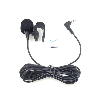 Car Microphone for Everyday Hands-Free Driving Audio — compact clip-on mic with 3m cable for clearer in-car calls and navigation